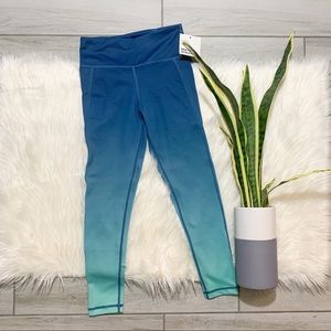 Senita Ombré Blue Capris Leggings XS